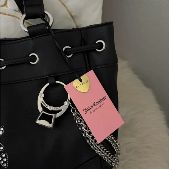 Juicy couture Y2K tote bag with a bow and bling bling ๐ New with tags! ๐ฅ๐ฅ๐ฅ๐ฅ - Picture 8 of 8
